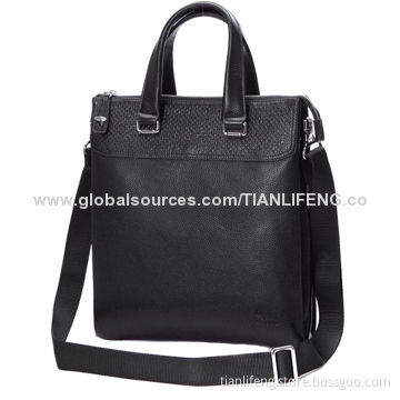 Leather Messenger Bag for Business Men, Delicate
